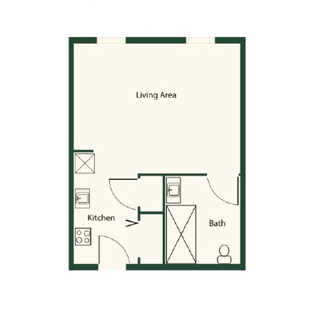Kaplan-bentleycommons-lynchburg-floorplan-studio-layout